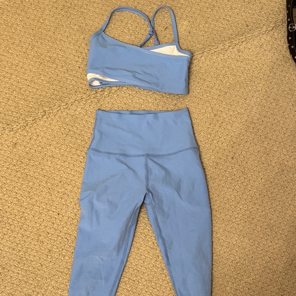 Beyond Yoga Light Blue Activewear Set